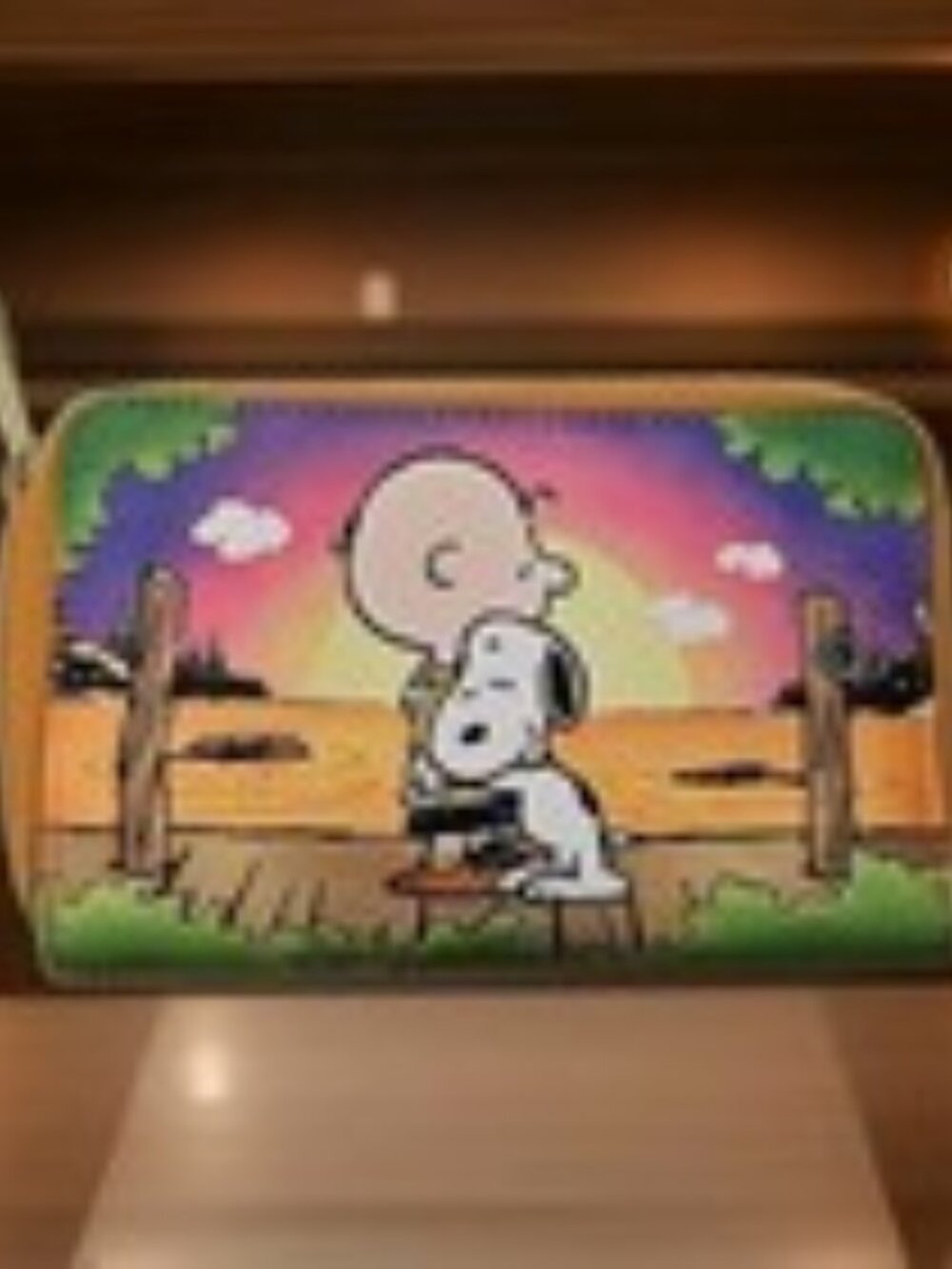 Loungefly Peanuts Charlie Brown and Snoopy Sunset Happiness Wallet